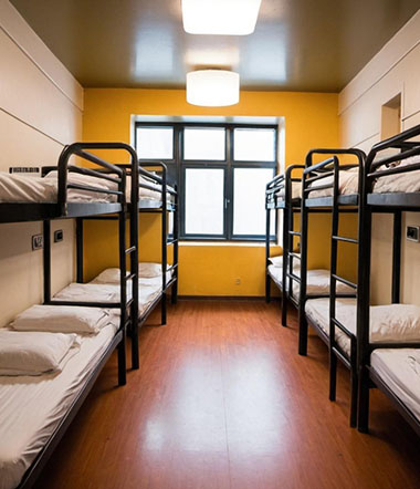 Student hostel room